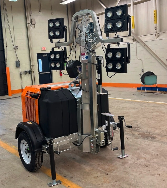2024 Wanco WLTT-4MM4K Diesel, Deep Sea Controller, Shore Power Plug, Auto Start, (4) 350W LED Floodlights, 4kW Generator, 60 Gal Fuel Tank, 2" Ball, T3