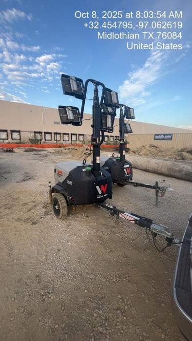 2024 Wacker Neuson LTT4 Diesel, Kohler KDW702, Deep Sea Controller, Auto Start, LED 320W, Bypass Outlet, T3