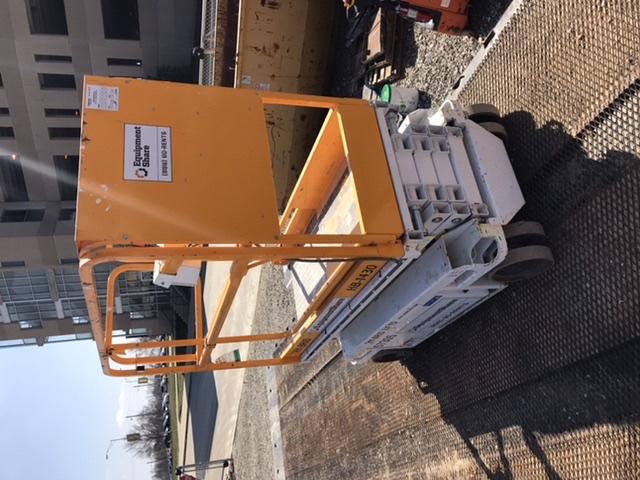 Custom Equipment HB-1430 <ul>
 <li>Hy-Brid Scissor Lift</li>
  <li>Platform capacity up to 670 lbs.</li>
  <li>Working height up to 20 ft</li>
  <li>Weighs under 1,700 lbs.</li>
  <li>Non-marking wheels </li>
</ul>