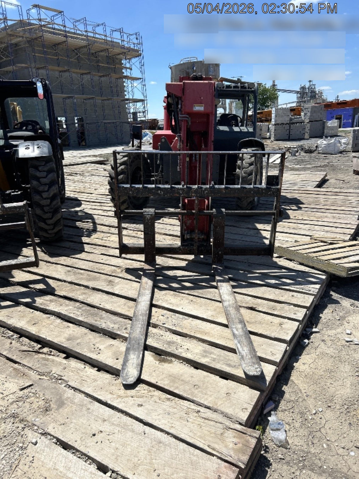 2019 Manitou MTA8044 MTA 8044 - 74 HP T4, Canopy, Worklights/Strobe, Beacon, 66" Carriage, 48" Forks, Solid Tires, Lift Hook, Aux Hydraulics