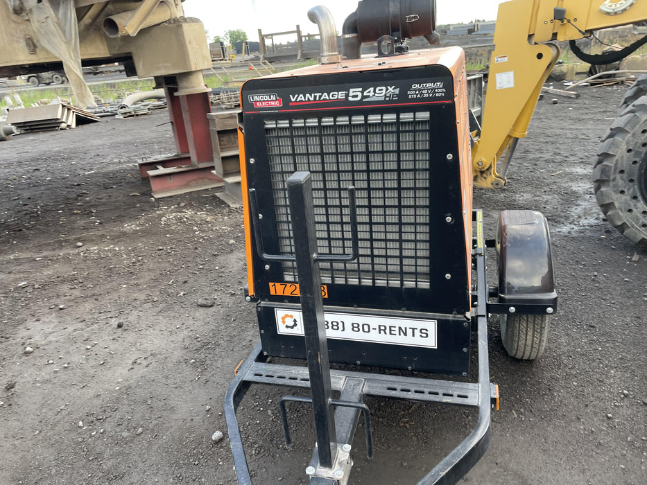 2021 Lincoln Electric Vantage 549X Ready Pak 3, ORANGE (includes trailer, cable rack, fender light kit)