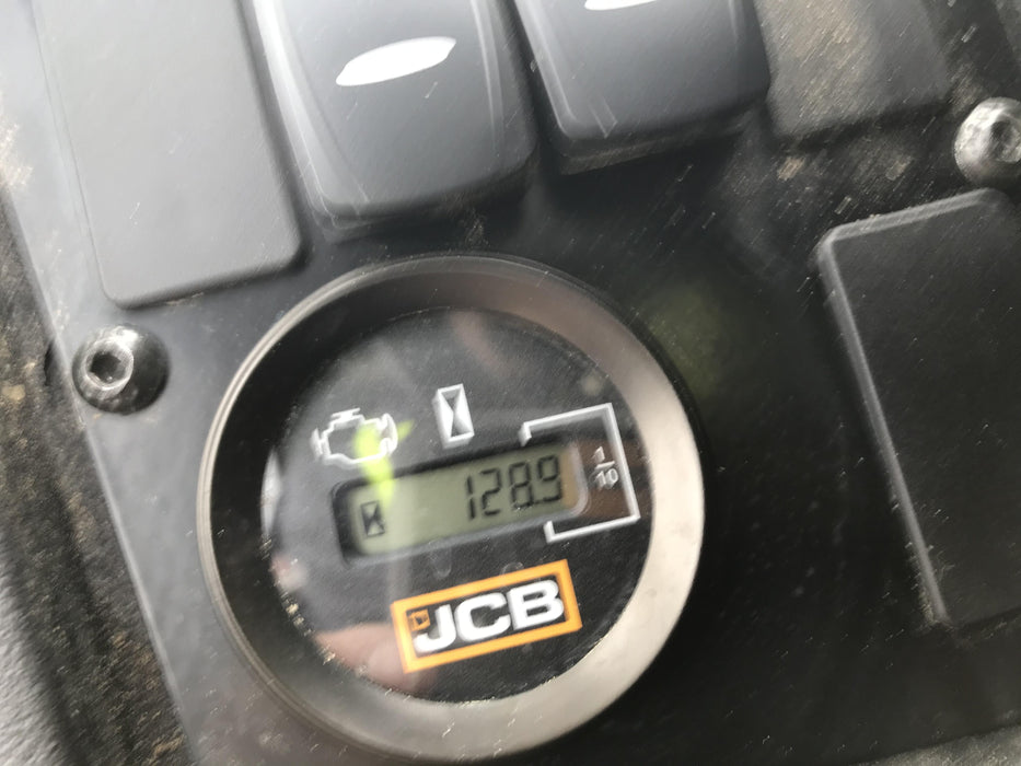 2019 JCB 512-56 Enclosed Cab, 109 HP, Solid Tires, Worklights, Beacon, Aux Hydraulics, Lifting Eye w/66" Carriage/60" Forks