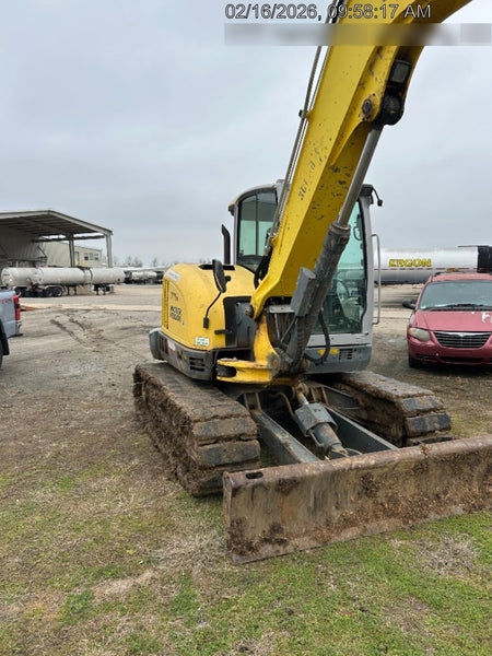 Wacker Neuson ET90 Enclosed Cab, Hybrid Tracks, Long Dipperstick,  Bucket