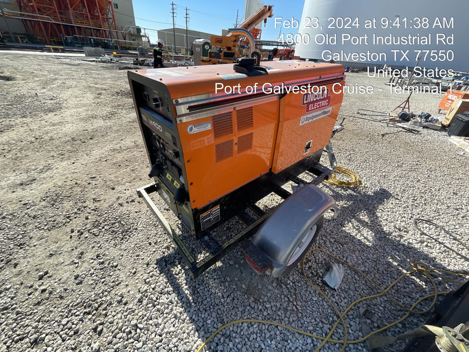 2022 Lincoln Electric LE400 Kubota V1505, Trlr, Cable Rack, Light Kit, ES Decals, T3