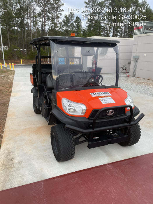 2020 Kubota RTV-X1140W-H 4wd Utility Cart, 4 Seat, Diesel, LED Strobe, Windshield Tempered Glass, Plastic Canopy, Wire Harness Kit, Backup Alarm