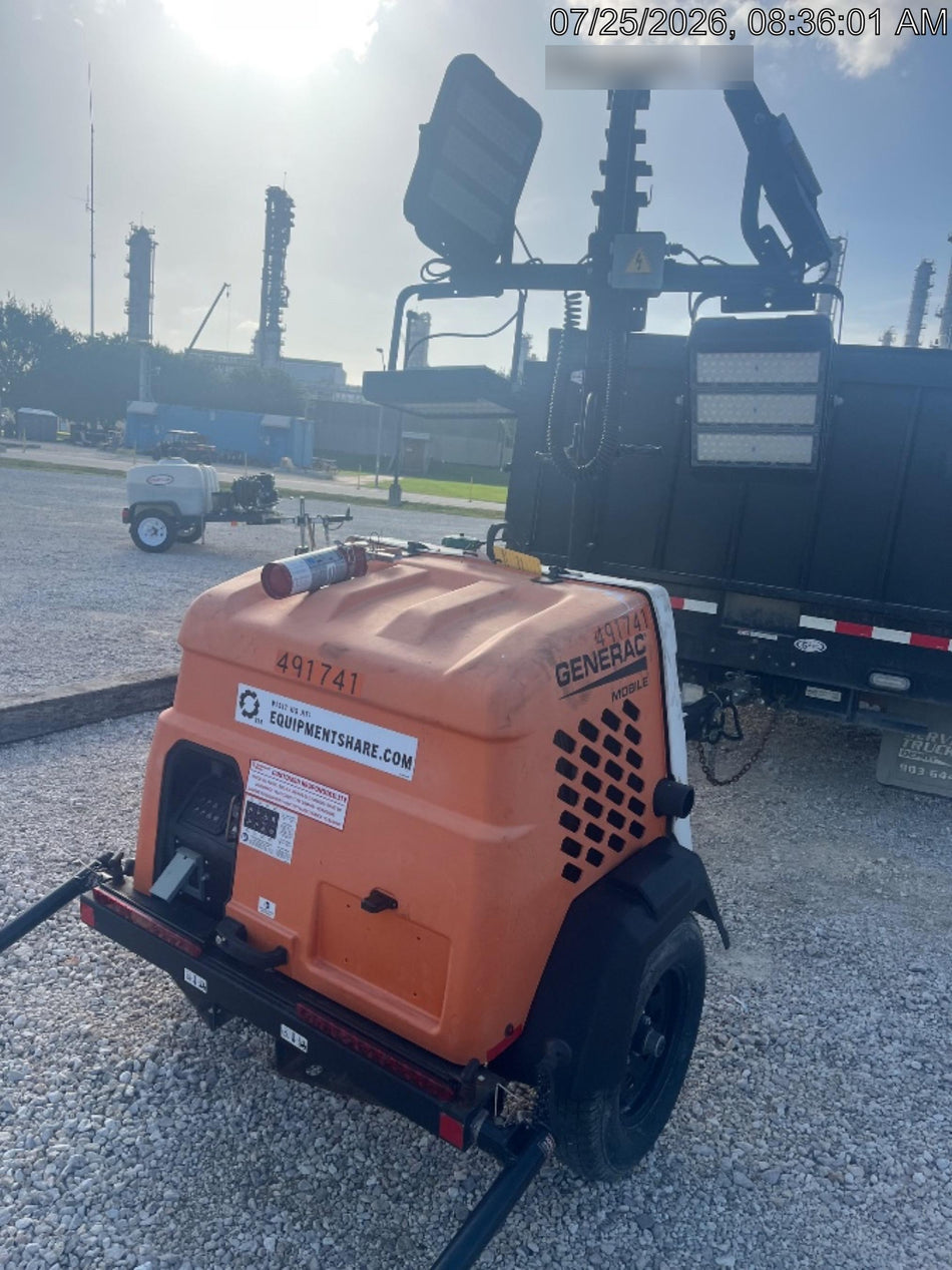 2025 Generac MLTS-4 Diesel, Mitsubishi L2E, 7.1 hp @1800 rpm, Flex Switch 120V Input, Powerzone Controller, (4) 320W LED Lights, 4kW Generator, 39.9 Gal Fuel Tank, 2" Ball, ES Decals