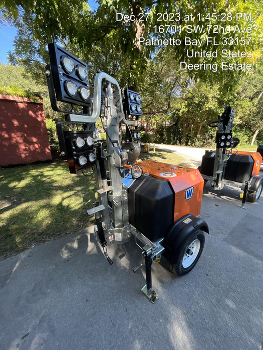 2023 Wanco WLTT-4MM4K Diesel, Deep Sea Controller, Shore Power Plug, Auto Start, (4) 350W LED Floodlights, 4kW Generator, 60 Gal Fuel Tank, 2" Ball, T3