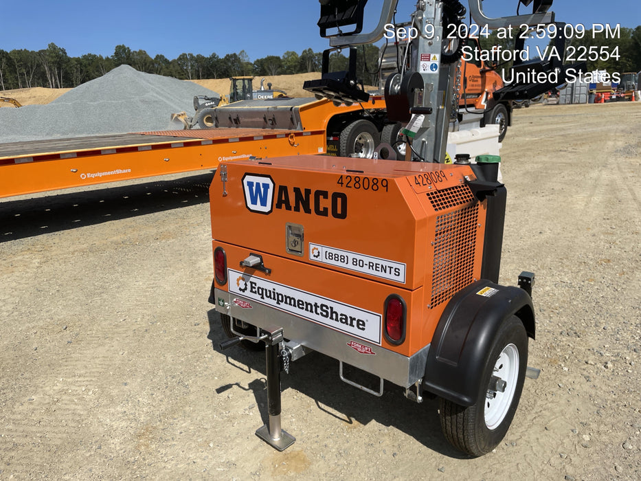 2024 Wanco WLTT-4MM4K Diesel, Deep Sea Controller, Shore Power Plug, Auto Start, (4) 350W LED Floodlights, 4kW Generator, 60 Gal Fuel Tank, 2" Ball, T3