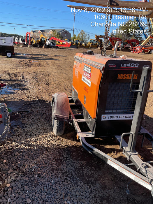 2022 Lincoln Electric LE400 Kubota V1505, Trlr, Cable Rack, Light Kit, ES Decals, T3