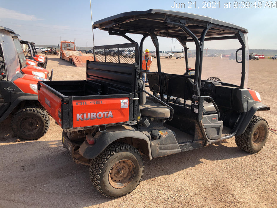 2020 Kubota RTV-X1140W-H Canopy, 4-Seater, Diesel, Windshield Acrylic Clear, LED Strobe, Backup Alarm