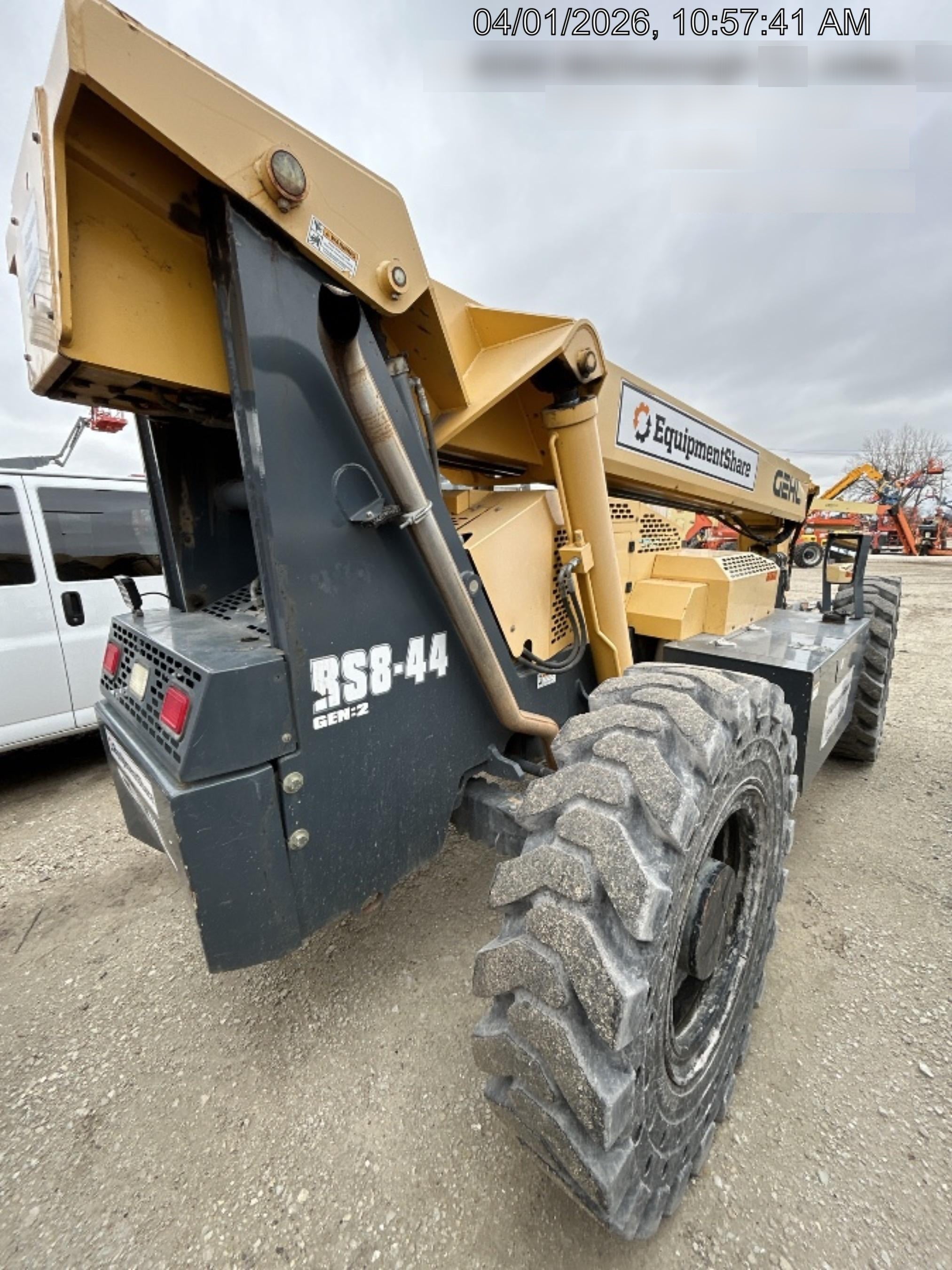 2016 Gehl RS8-44 Standard Rental Specs