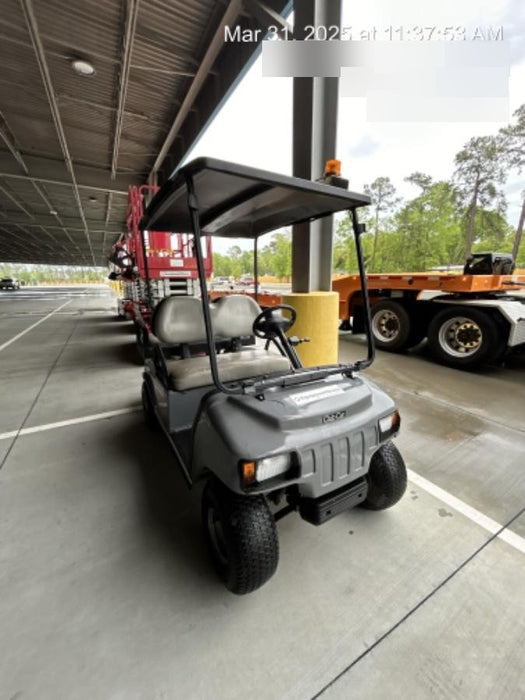 2022 Club Car CA100E Canopy, Fold down Windshield, Beacon, Back up Alarm, All-Trail Trials, HD 8 V Batteries, Trailer Hitch and Ball