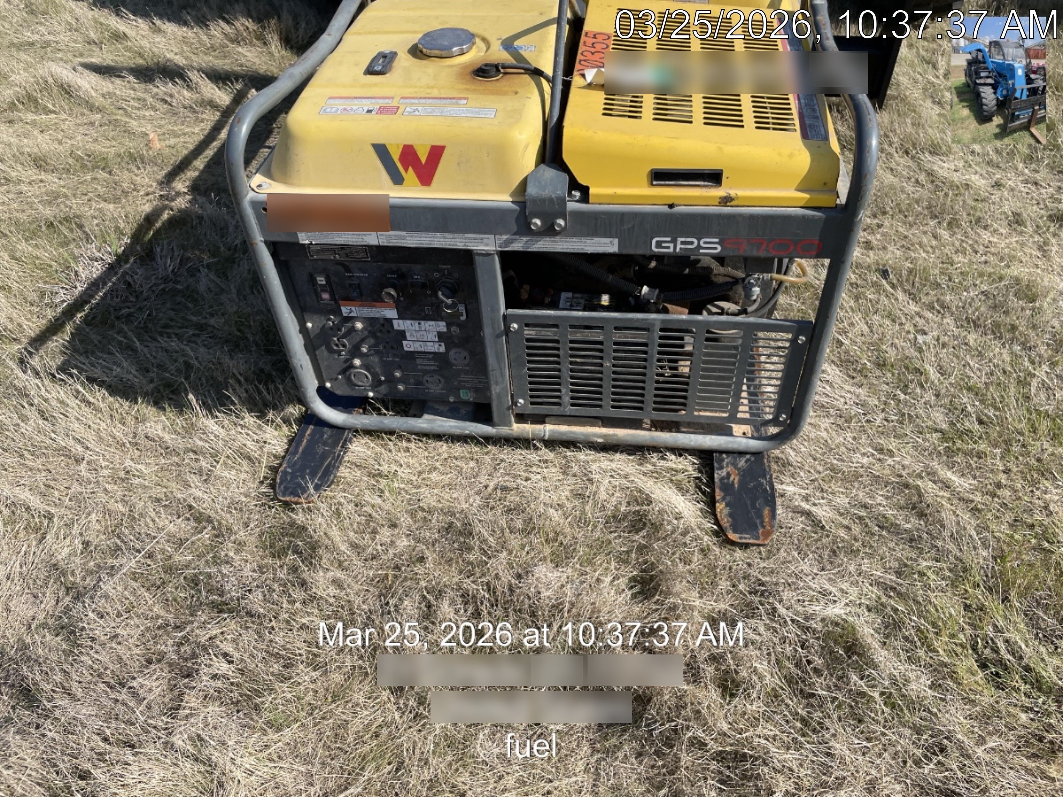 2020 Wacker Neuson GPS9700V Standard, Includes Wheel Kit P/N: 5100042221