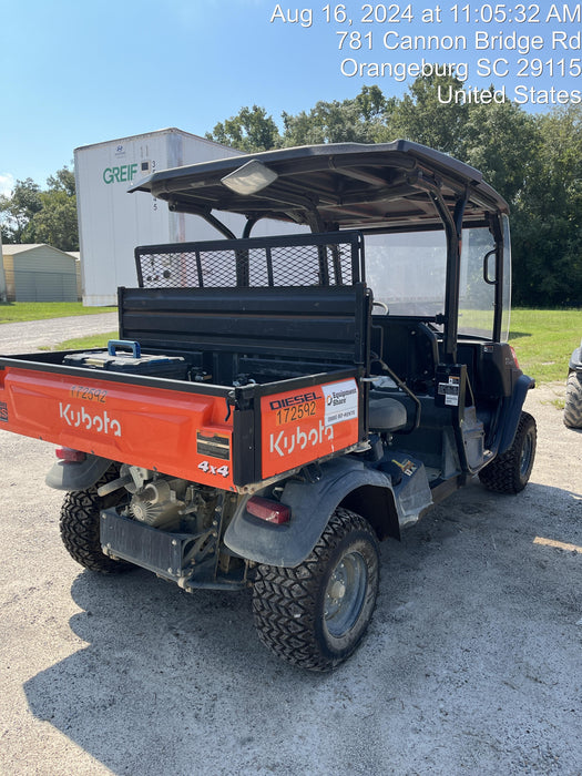 2021 Kubota RTV-X1140W-H Plastic Canopy, Windshield Acrylic Clear, LED Strobe Light, Wire Harness Kit, Back up Alarm