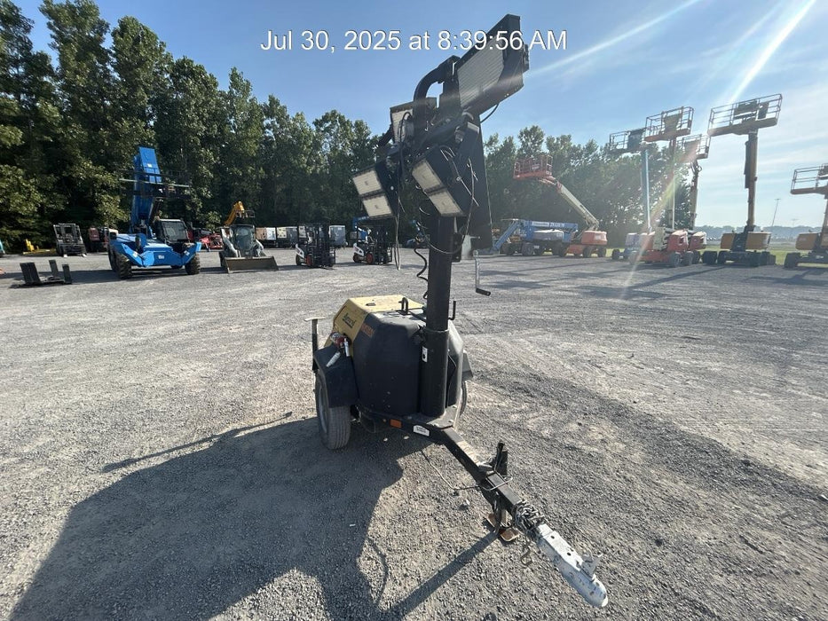 2022 Allmand NLV3GR (4) LED Light Fixture 350W, 23' Vertical Mast, 3kW Prime, Towable, ES Decals, T3