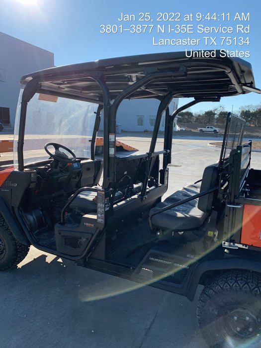 2022 Kubota RTV-X1140W-H Plastic Canopy, Windshield Acrylic Clear, LED Strobe Light, Wire Harness Kit, Back up Alarm
