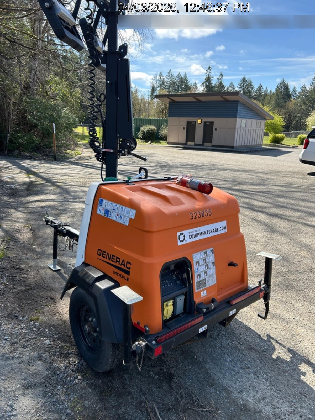 2023 Generac MLT2 Diesel, Flex Switch 120V Input, Powerzone Controller, (4) 320W LED Lights, 4kW Generator, 39.9 Gal Fuel Tank, 2" Ball, T3