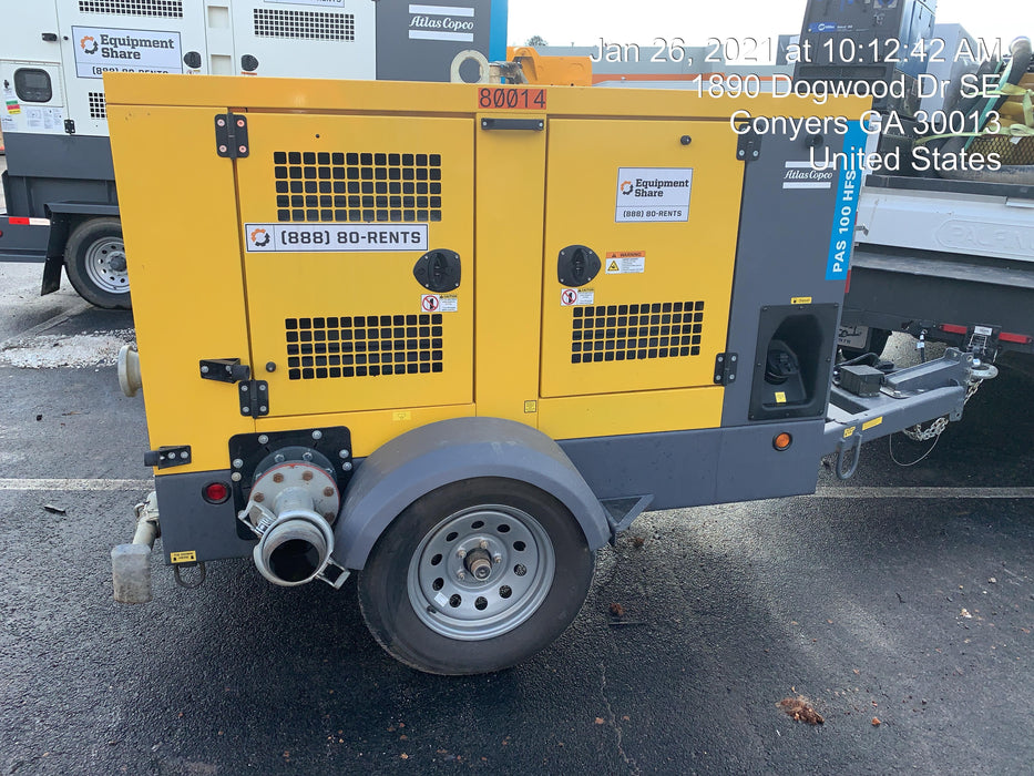 2020 ATLAS COPCO PAS 100 HF CS Enclosed
