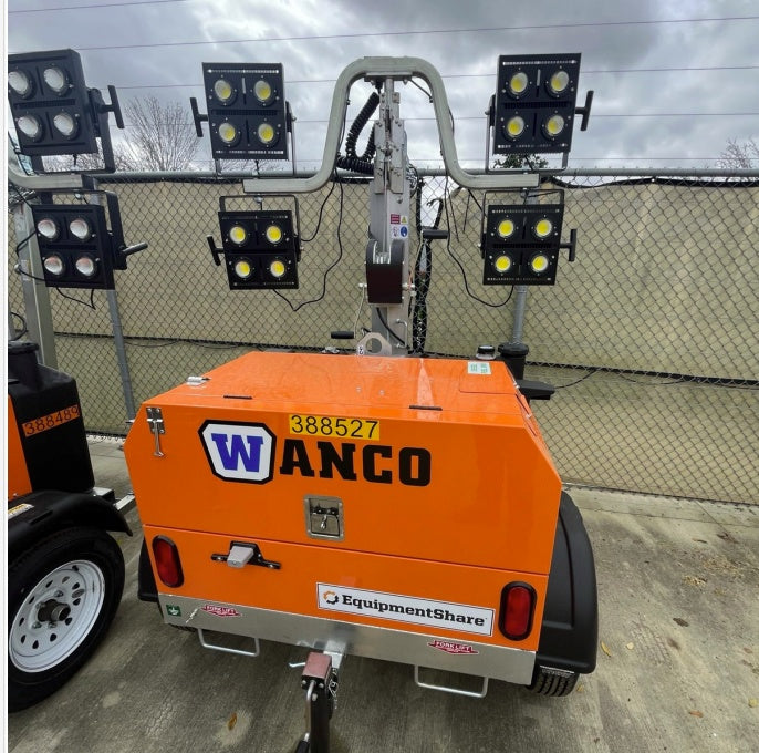 2024 Wanco WLTT-4MM4K Diesel, Deep Sea Controller, Shore Power Plug, Auto Start, (4) 350W LED Floodlights, 4kW Generator, 60 Gal Fuel Tank, 2" Ball, T3