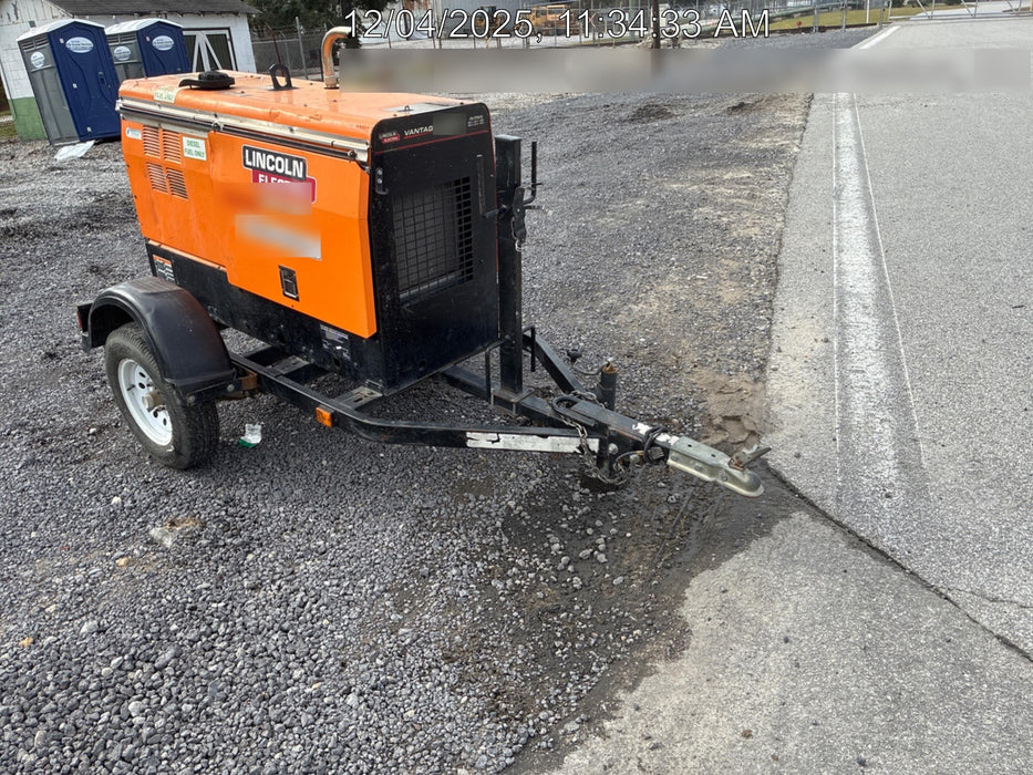 2021 Lincoln Electric Vantage 322 Vantage 322 Ready Pak 3 w/ Decals, ORANGE (includes trailer, cable rack, fender light kit) NO Telematics