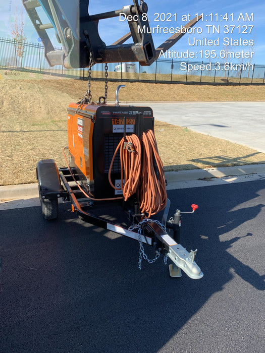 2021 Lincoln Electric Vantage 322 Vantage 322 Ready Pak 3 w/ Decals, ORANGE (includes trailer, cable rack, fender light kit) NO Telematics