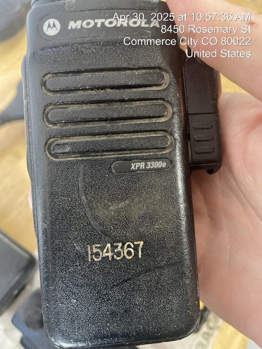 2021 MOTOROLA XPR3300E