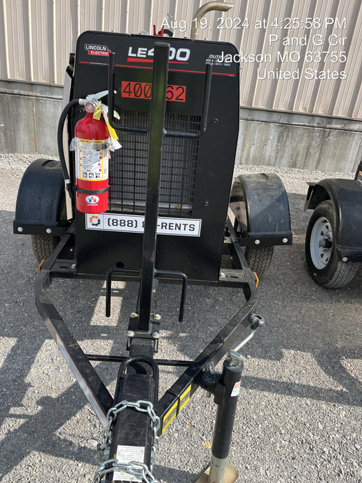 2024 Lincoln Electric LE400 Kubota V1505, Trlr, Cable Rack, Light Kit, ES Decals, T3