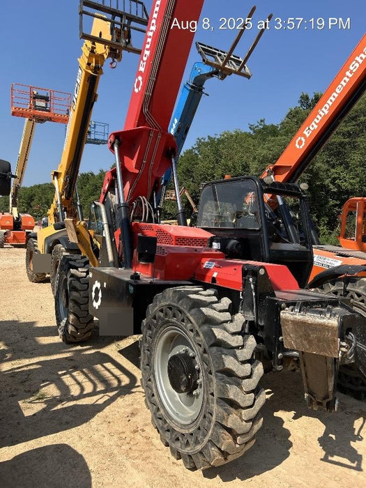 2019 Manitou MTA10055 Canopy, 120 HP, Solid Tires, Work Lights, Lift Hook, Auxiliary Hydraulics 66" Carriage and 60" Forks