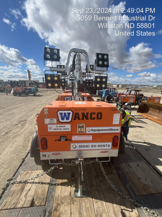 2024 Wanco WLTT-4MM4K Diesel, Deep Sea Controller, Shore Power Plug, Auto Start, (4) 350W LED Floodlights, 4kW Generator, 60 Gal Fuel Tank, 2" Ball, T3