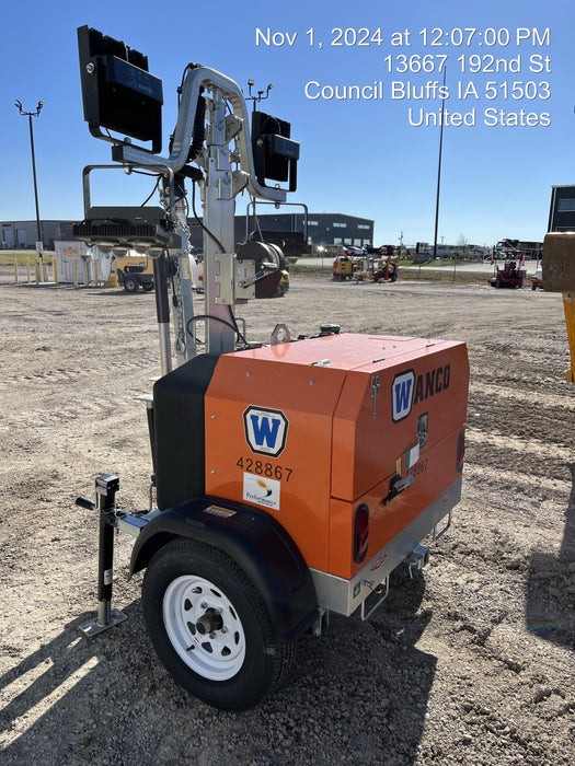 2024 Wanco WLTT-4MM4K Diesel, Deep Sea Controller, Shore Power Plug, Auto Start, (4) 350W LED Floodlights, 4kW Generator, 60 Gal Fuel Tank, 2" Ball, T3