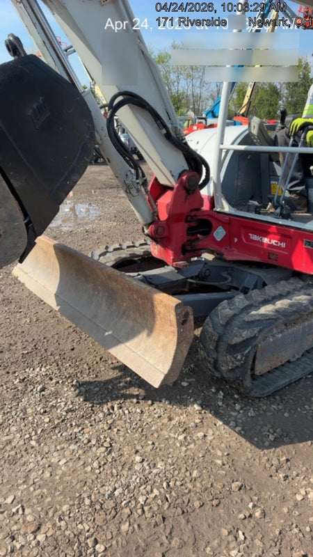 2019 Takeuchi TB260 Takeuchi TB260 Canopy w/Rubber Tracks, Auxiliary Hydraulics, Standard Blade, Manual QC