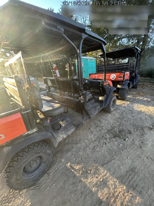 2022 Kubota RTV-X1140W-H Plastic Canopy, Windshield Acrylic Clear, LED Strobe Light, Wire Harness Kit, Back up Alarm