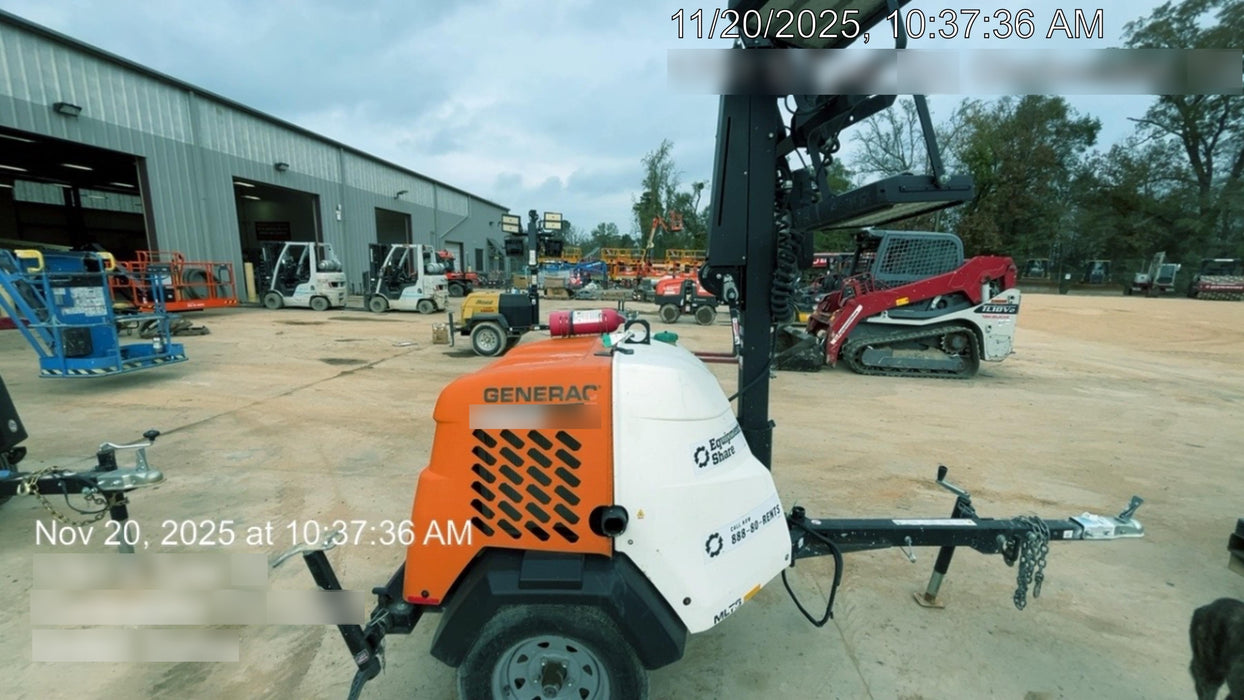 2023 Generac MLT2 Diesel, Flex Switch 120V Input, Powerzone Controller, (4) 320W LED Lights, 4kW Generator, 39.9 Gal Fuel Tank, 2" Ball, T3