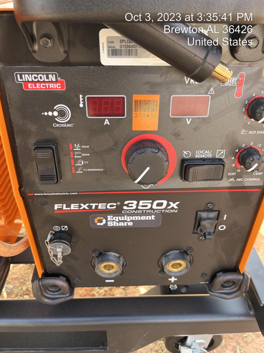 2023 LINCOLN ELECTRIC FLEXTEC 350X