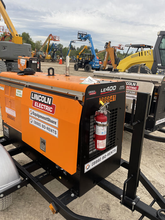 2022 Lincoln Electric LE400 Kubota V1505, Trlr, Cable Rack, Light Kit, ES Decals, T3