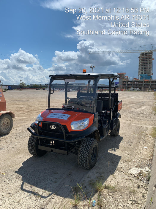 2021 Kubota RTV-X1140W-H Plastic Canopy, Windshield Acrylic Clear, LED Strobe Light, Wire Harness Kit, Back up Alarm