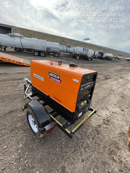 2023 Lincoln Electric LE400 Kubota V1505, Trlr, Cable Rack, Light Kit, ES Decals, T3