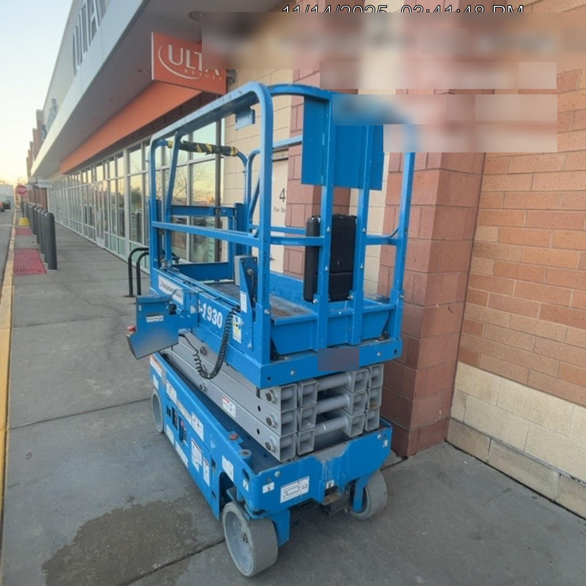2020 Genie GS-1930 Solid Non Marking Tires, Beacon, Folding rails with half height swing gate