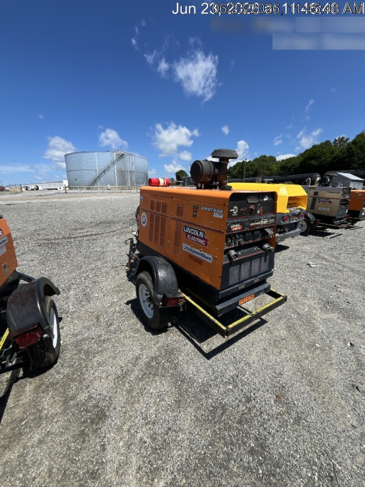2021 Lincoln Electric Vantage 549X Ready Pak 3, ORANGE (includes trailer, cable rack, fender light kit)