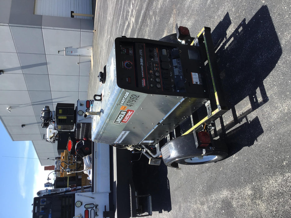 2019 Lincoln Electric Vantage 322 Ready-Pak 3, Two Wheel Trailer, Fender and Light Kit, Cable Rack