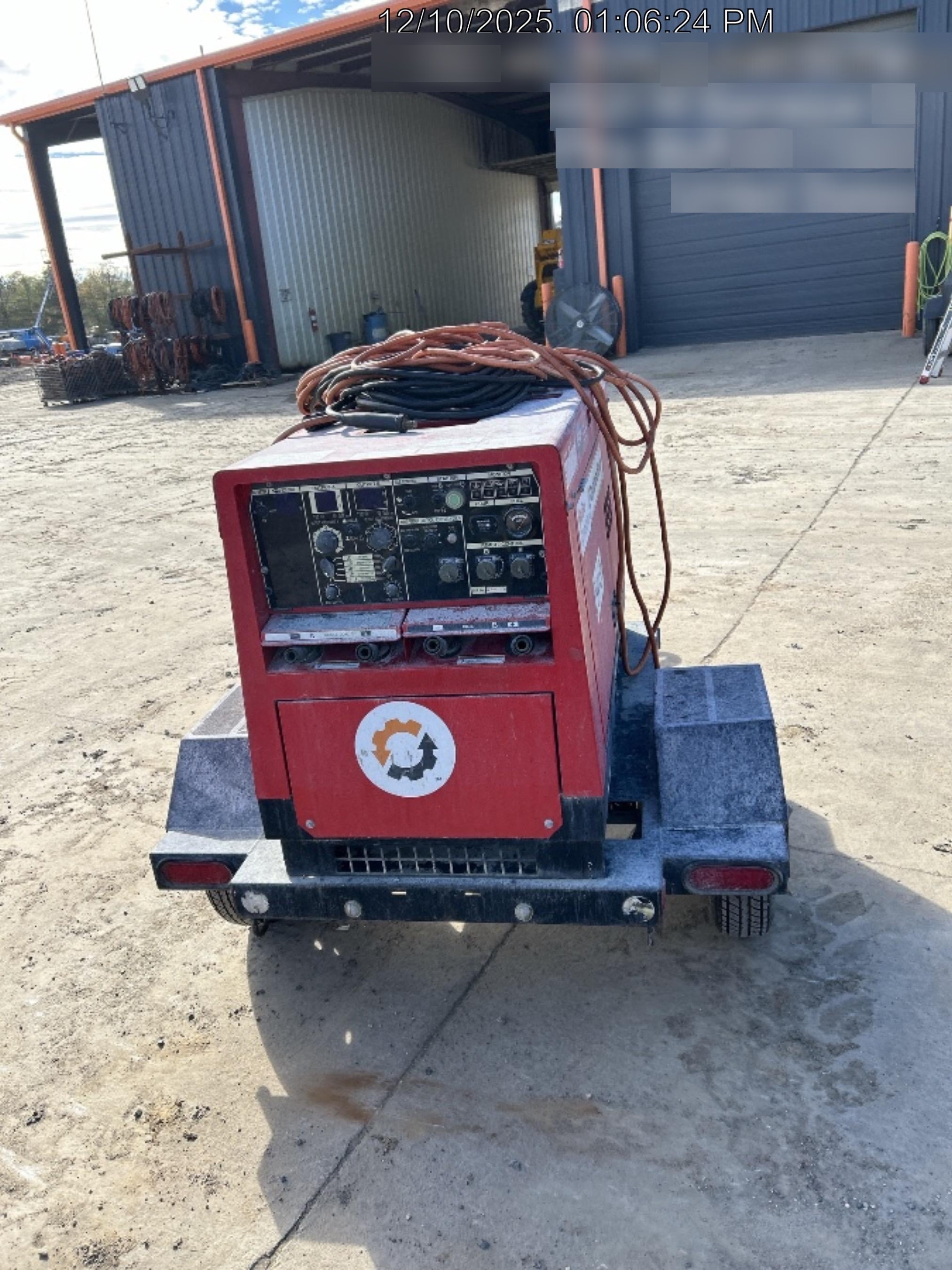 2023 Shindaiwa DGW400MDL Kubota D902 Engine, 23 HP, Dual Op Welder, Wire, Arc, Droop Stick, Tig, and CC Stick Functionality, Simulphase, 3 Phase and 1 Phase Gen Output, Single Axle NB Trlr, Slr Trckl Chrg 12V 12W, Fire Ext