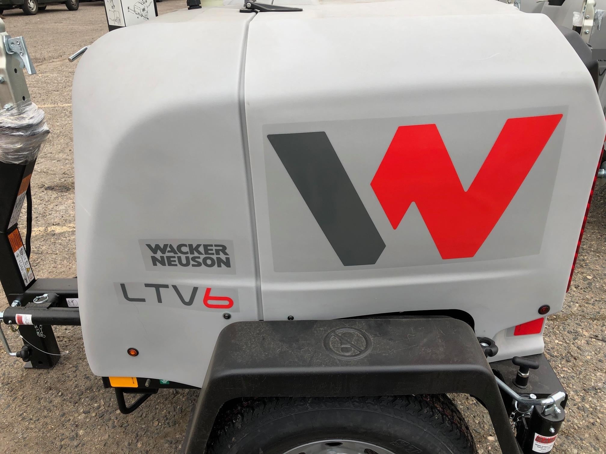 2018 Wacker Neuson LTV6K-MH Wacker Neuson LTV6K Mobile Light Tower w/Fuel Level Sensor Installed