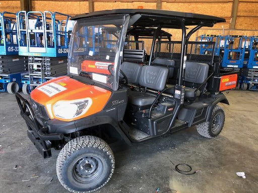 2020 Kubota RTV-X1140W-H 4WD utility cart -LED strobe -Windshield tempered glass -Plastic canopy -Wire harness kit -Backup alarm