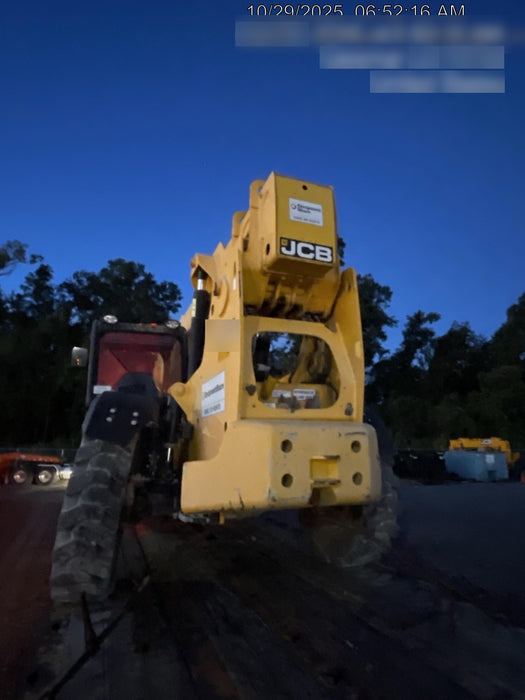 2019 JCB 512-56 Enclosed Cab, 109 HP, Solid Tires, Worklights, Beacon, Aux Hydraulics, Lifting Eye w/60" Carriage/60" Forks