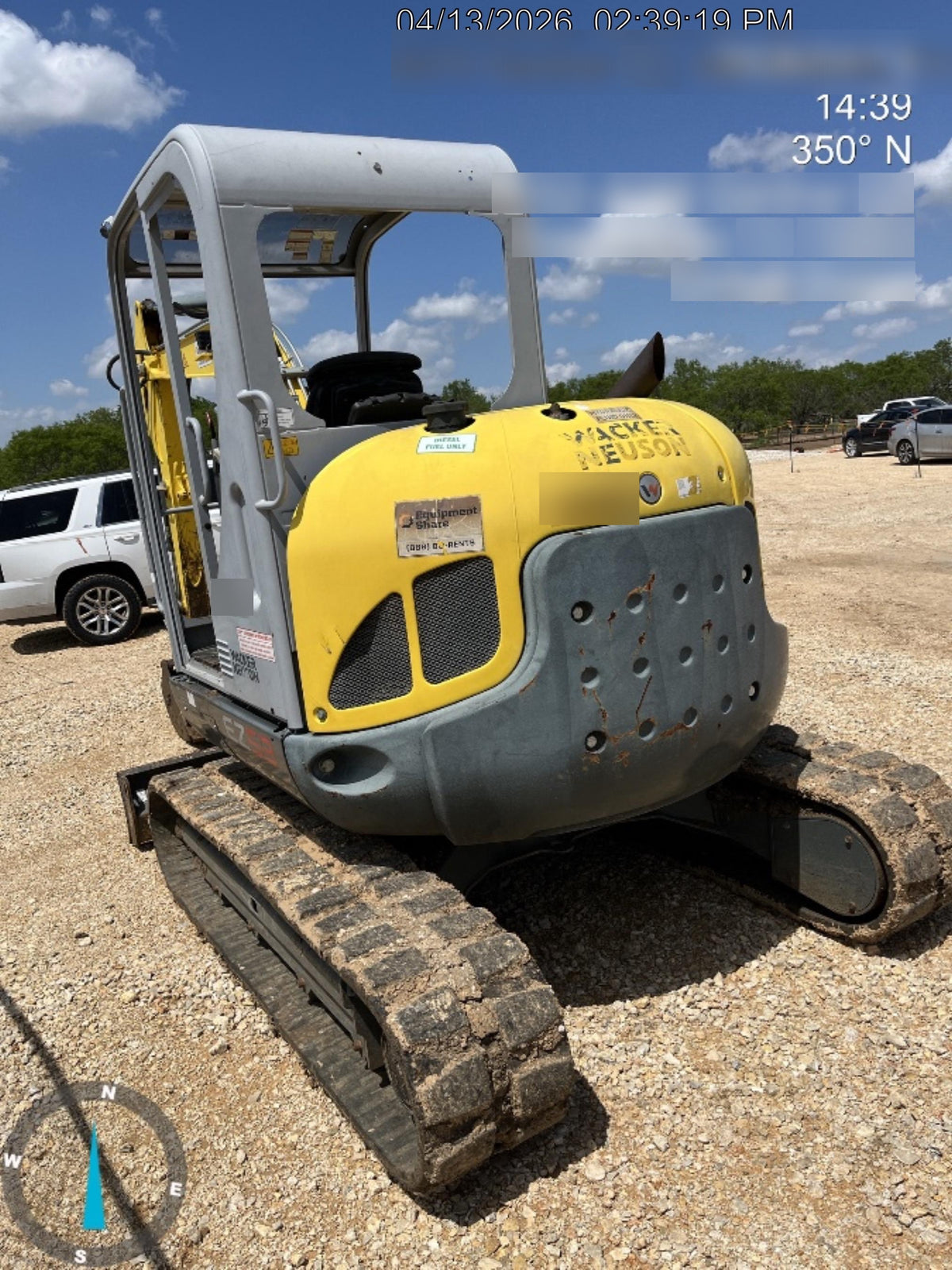 2020 Wacker Neuson EZ53 MX,TRK,LGD,CNPY,PC w/QC Coupler, 12"/18"/24" HD Buckets