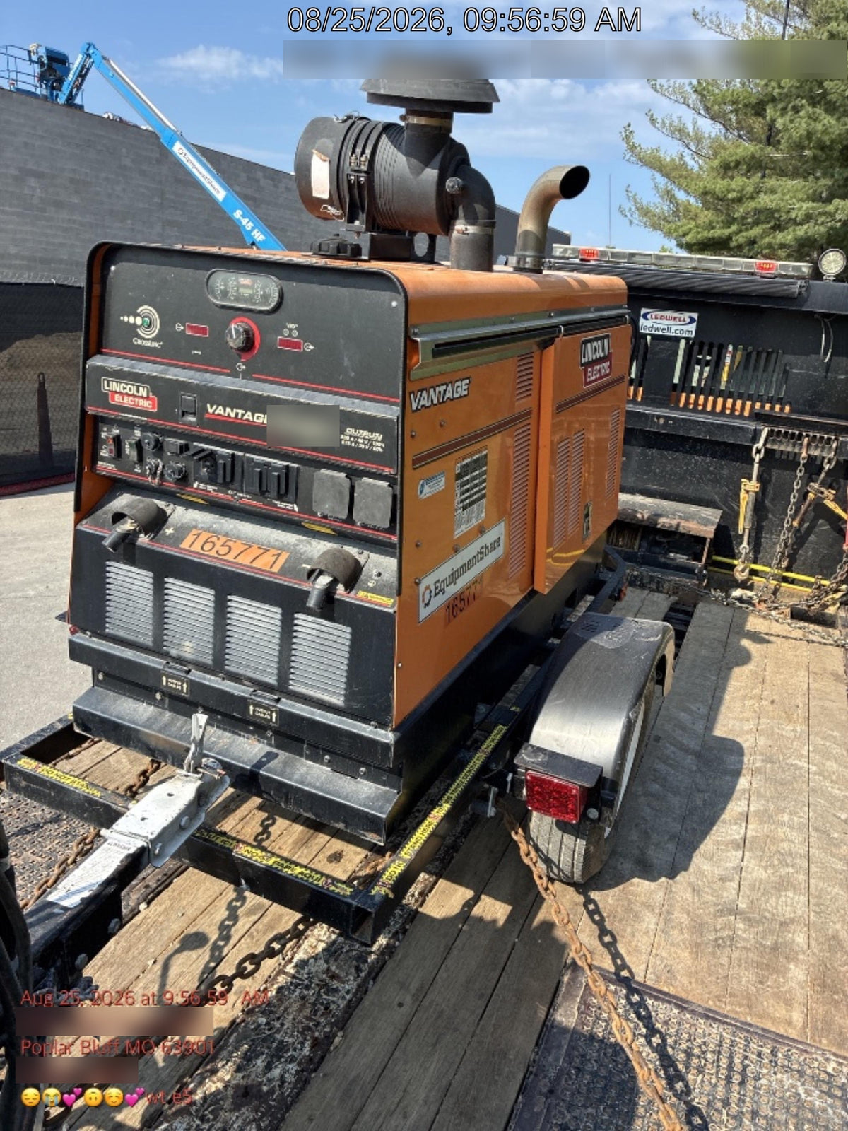 2021 Lincoln Electric Vantage 549X Ready Pak 3, ORANGE (includes trailer, cable rack, fender light kit)