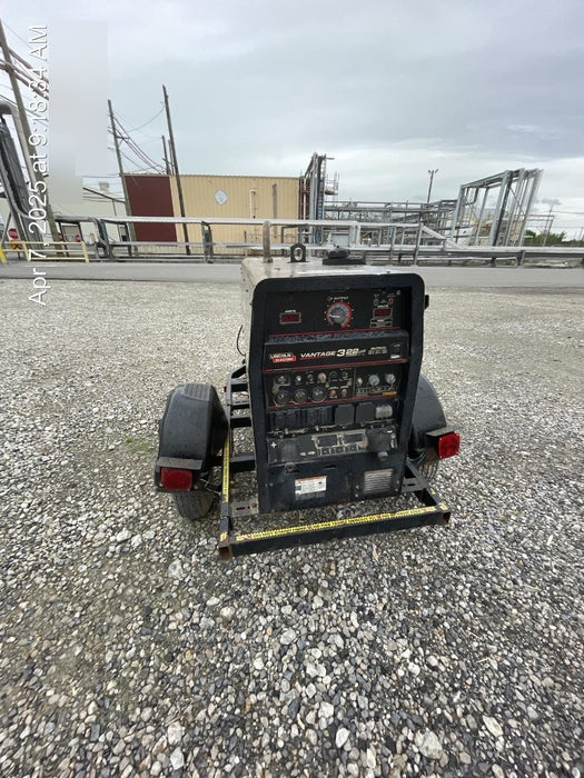 2019 Lincoln Electric Vantage 322 Welder Ready-Pak 3, Two wheel trailer, Fender and Light kit, Cable Rack