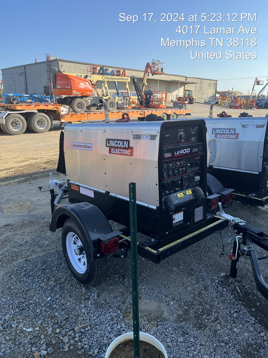 2024 Lincoln Electric LE400 Kubota V1505, Trlr, Cable Rack, Light Kit, ES Decals, T3