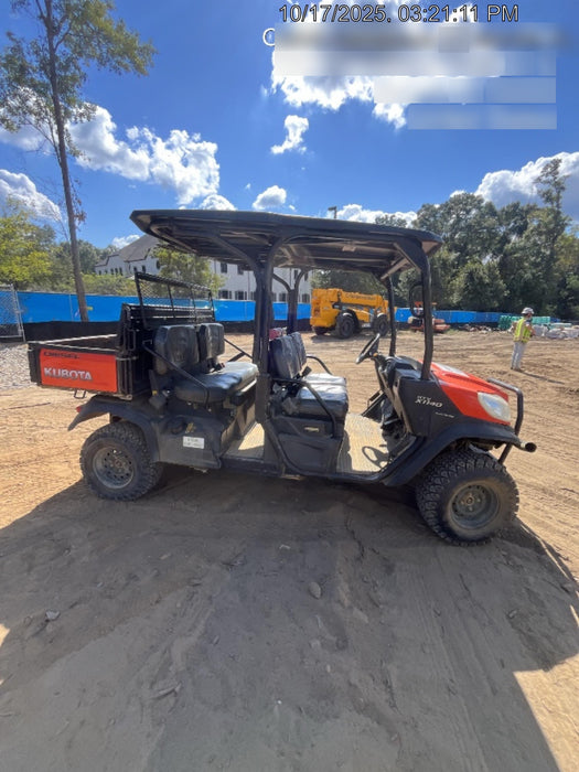 Kubota RTV-X1140W-H Canopy, 4-Seater, Diesel, Windshield Acrylic Clear, Strobe Light, Backup Alarm