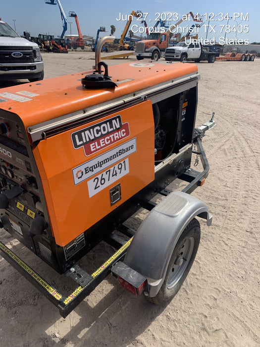 2022 Lincoln Electric LE400 Kubota V1505, Trlr, Cable Rack, Light Kit, ES Decals, T3